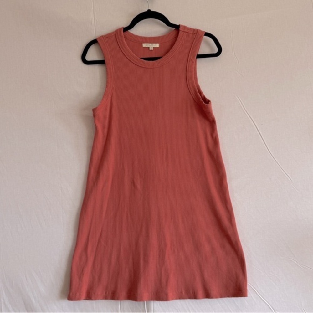 Z Supply Carolina Rib Mini Dress Mineral Red Sleeveless Tank Size Medium - Picture 1 of 6